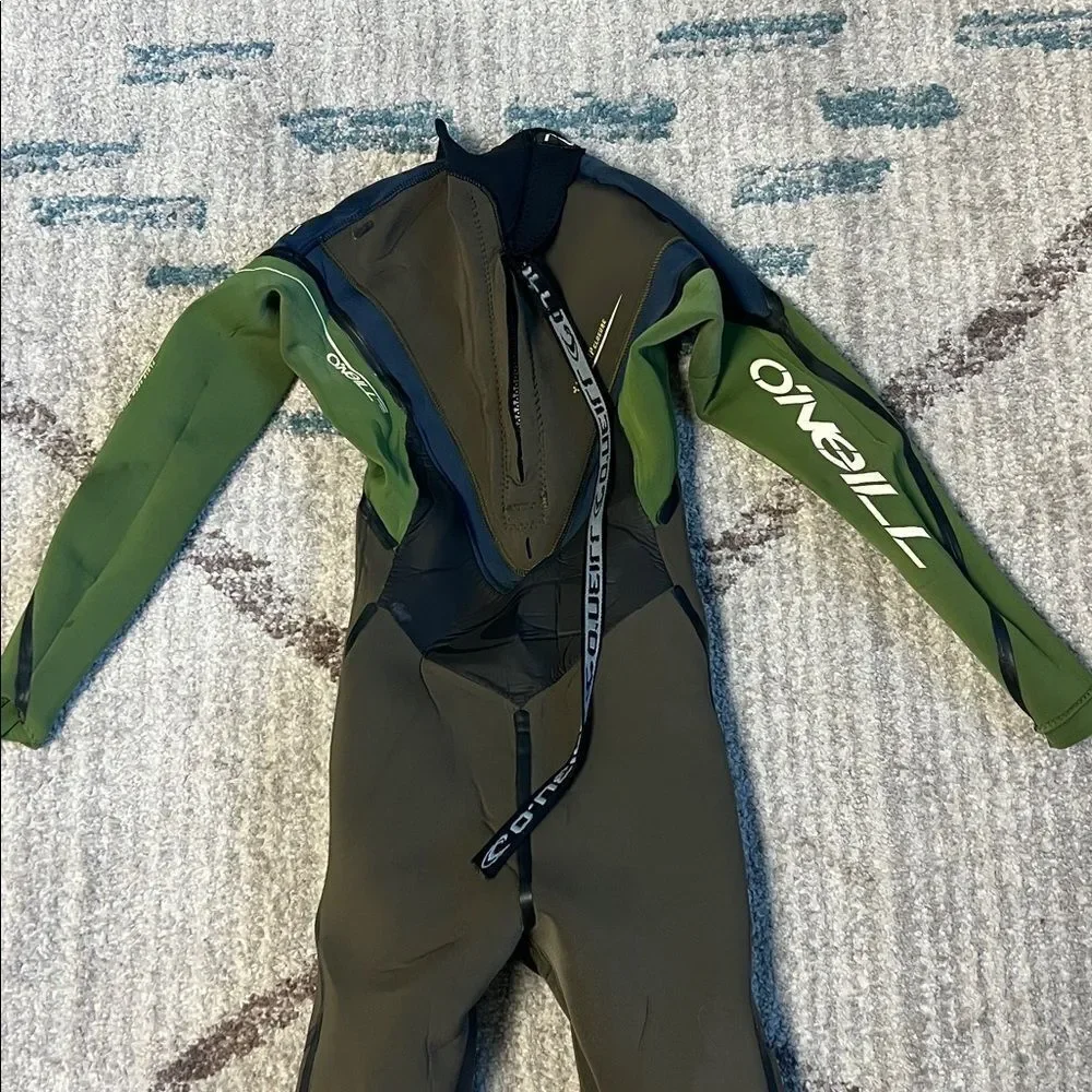 O’Neill Black Wetsuit Green Blue Gray Size 10